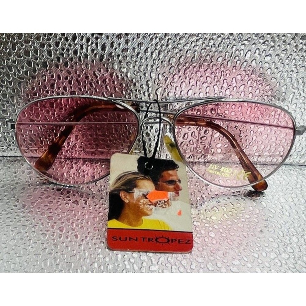 Sun Tropez Womens Eyeglass Sunglasses Silvertone Metal Frame